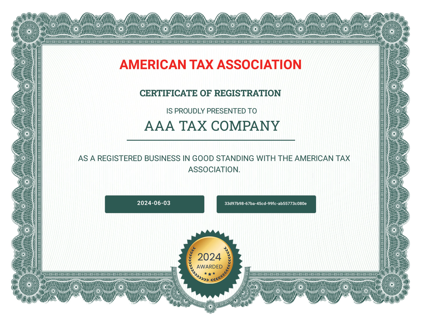 American Tax Association Registration
