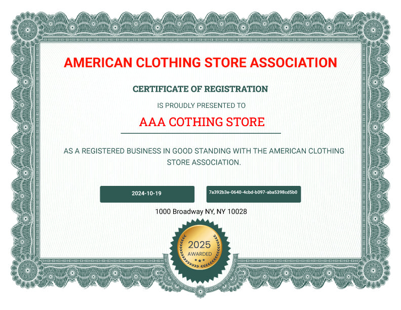 American Clothing Store Association Registration