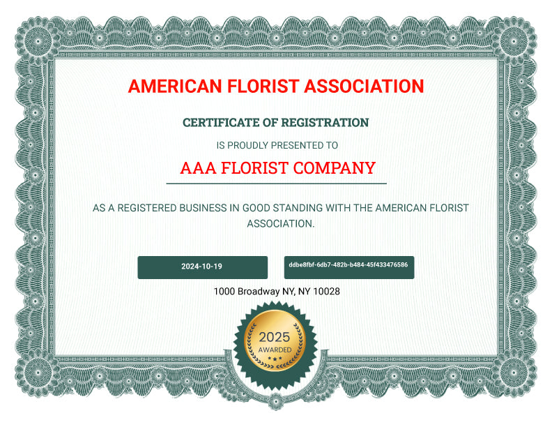 American Florist Association Registration