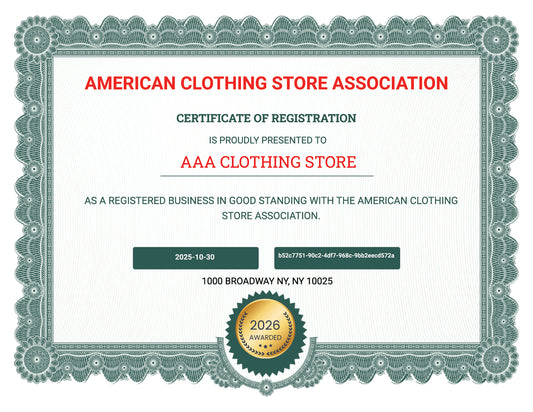 American Clothing Store Association Registration